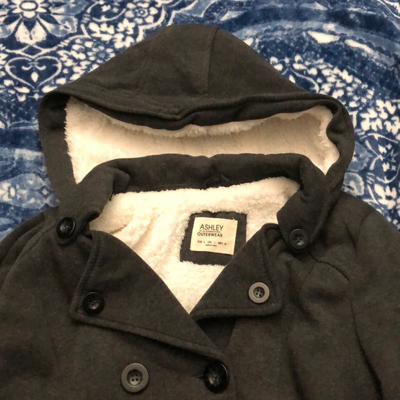 Juniors peacoat with Hoodie - Picture 2 of 7
